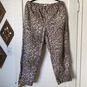 Urban Outfitters Cheetah Animal Print Cotton Pants Size XL